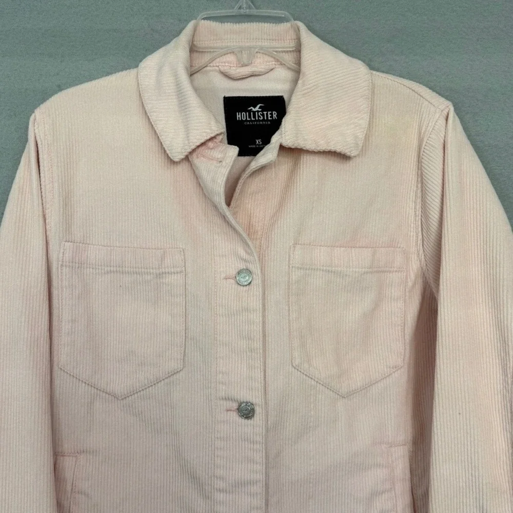 Hollister Women's Wide‎ Wale Corduroy Jacket Shacket Size XS
